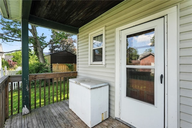 419 8th Ave, Patterson Heights, PA 15010 - view of wooden deck