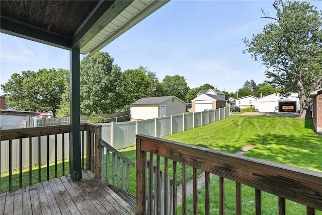 419 8th Ave, Patterson Heights, PA 15010 - wooden deck with a residential view and a fenced backyard