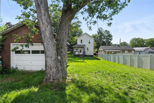 419 8th Ave, Patterson Heights, PA 15010 - view of yard with an outdoor structure and a garage