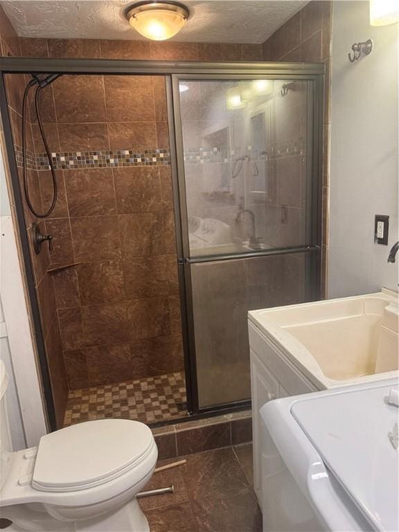 2411 Sarah St, South Side, PA 15203 - full bath featuring a shower stall, vanity, and washer / clothes dryer