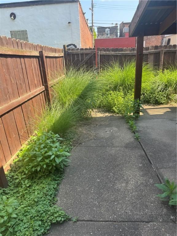 2411 Sarah St, South Side, PA 15203 - view of yard featuring a patio area