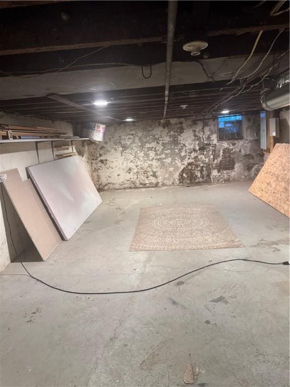 2411 Sarah St, South Side, PA 15203 - unfinished below grade area with electric panel