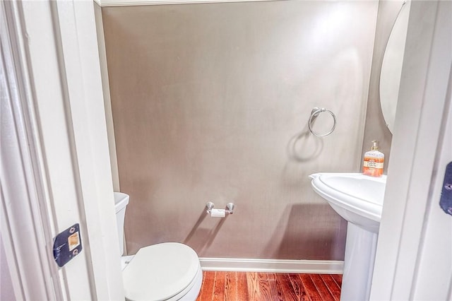 102 Bridal Ln, North Fayette, PA 15071 - half bathroom featuring baseboards and wood finished floors