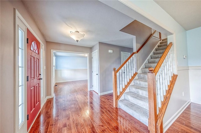 102 Bridal Ln, North Fayette, PA 15071 - entryway with stairs and wood finished floors