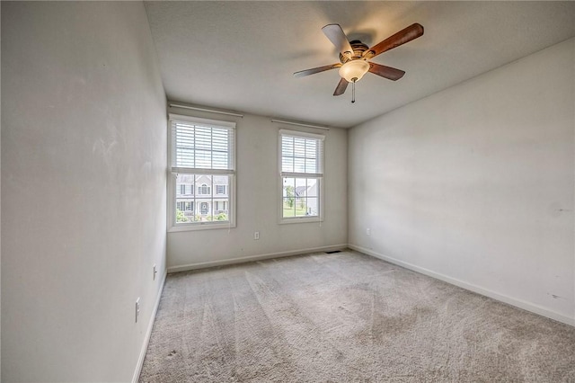 102 Bridal Ln, North Fayette, PA 15071 - spare room featuring carpet and a ceiling fan