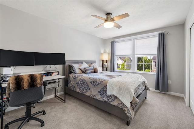 1026 Tee Line Dr, Hopewell Twp, PA 15001 - carpeted bedroom with a desk and ceiling fan