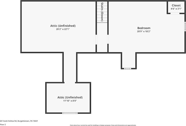 221 Scott Hollow Rd, Pa, PA 15021 - view of property floor plan