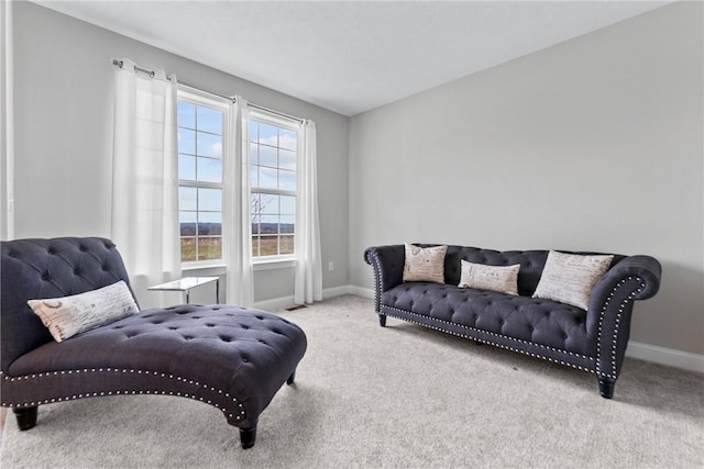 107 Valley View Dr, Brighton Twp, PA 15009 - sitting room featuring carpet and baseboards