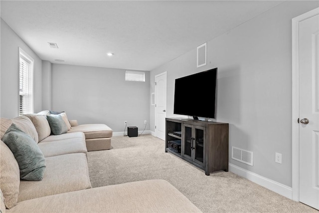107 Valley View Dr, Brighton Twp, PA 15009 - living room with carpet flooring and baseboards