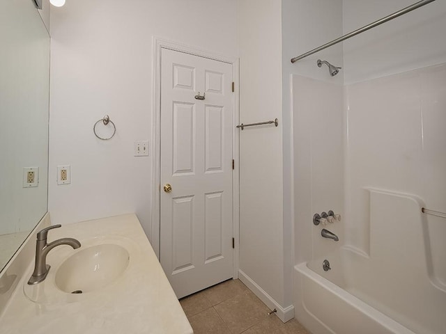 25 Elena Ave Unit 25, Lower Burrell, PA 15068 - bathroom with tile patterned flooring, shower / bath combination, and vanity