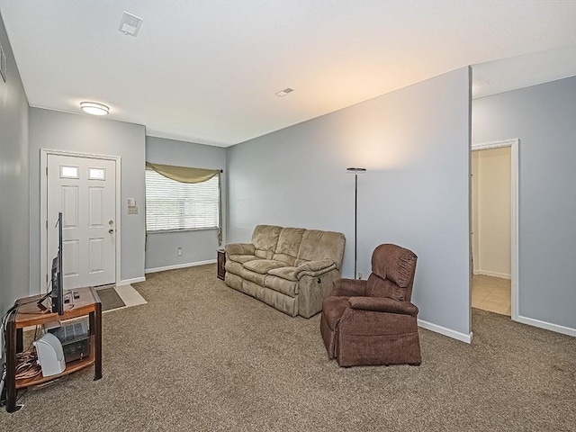 25 Elena Ave Unit 25, Lower Burrell, PA 15068 - living room featuring carpet and baseboards