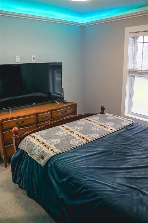 1053 Beaner Hollow Rd, Brighton Twp, PA 15009 - bedroom featuring carpet floors and crown molding