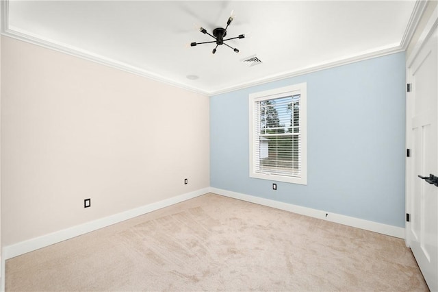 1053 Beaner Hollow Rd, Brighton Twp, PA 15009 - unfurnished room with crown molding and carpet