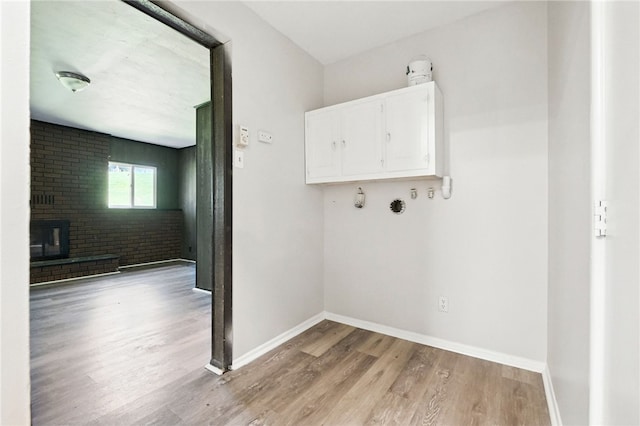 1014 Deerfield Dr, Elizabeth Twp/Boro, PA 15037 - washroom with light wood-type flooring and cabinet space