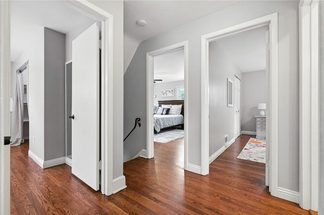 144 Cochran Mt, Lebanon, PA 15228 - corridor featuring dark wood-type flooring and baseboards