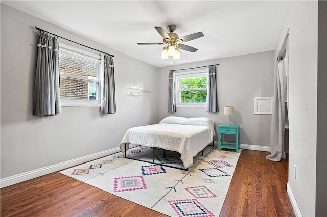 144 Cochran Mt, Lebanon, PA 15228 - bedroom with wood finished floors and a ceiling fan