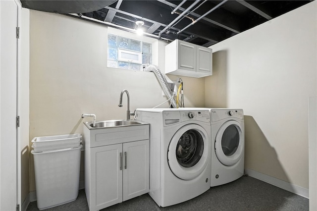 144 Cochran Mt, Lebanon, PA 15228 - laundry room featuring washer and dryer and cabinet space
