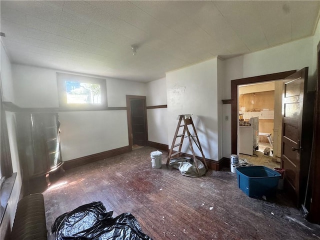706 Lincoln St, Monongahela, PA 15063 - spare room with wood finished floors and baseboards