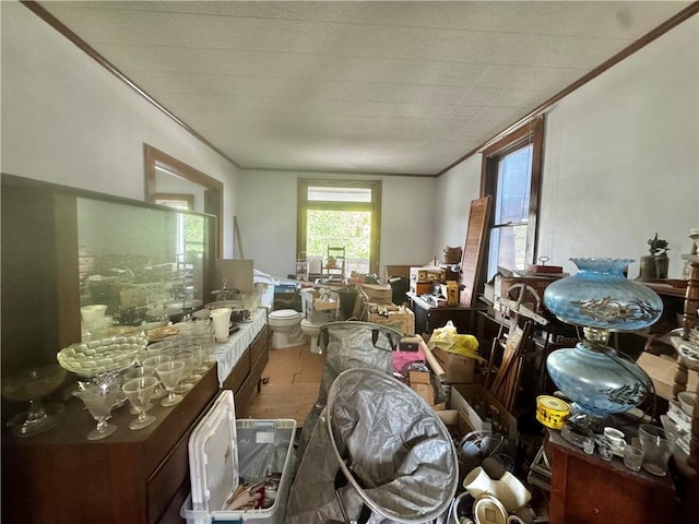 706 Lincoln St, Monongahela, PA 15063 - miscellaneous room with crown molding