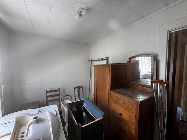706 Lincoln St, Monongahela, PA 15063 - bedroom featuring crown molding