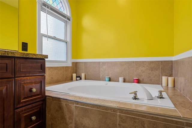 121 Fairway Landings Dr, Cecil, PA 15317 - full bathroom featuring healthy amount of natural light, a bath, and vanity