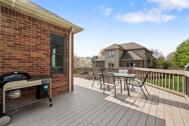 121 Fairway Landings Dr, Cecil, PA 15317 - wooden terrace with outdoor dining area