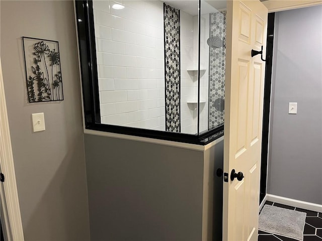 4689 Greenwood Dr, Hampton, PA 15101 - bathroom with a walk in shower and tile patterned flooring
