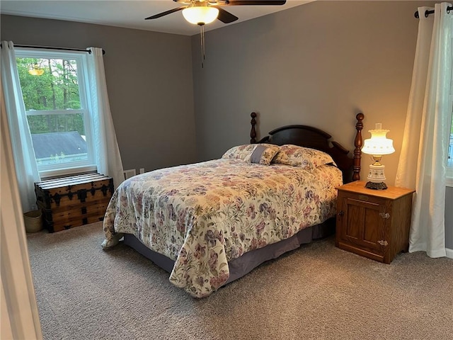 4689 Greenwood Dr, Hampton, PA 15101 - bedroom featuring light carpet and a ceiling fan