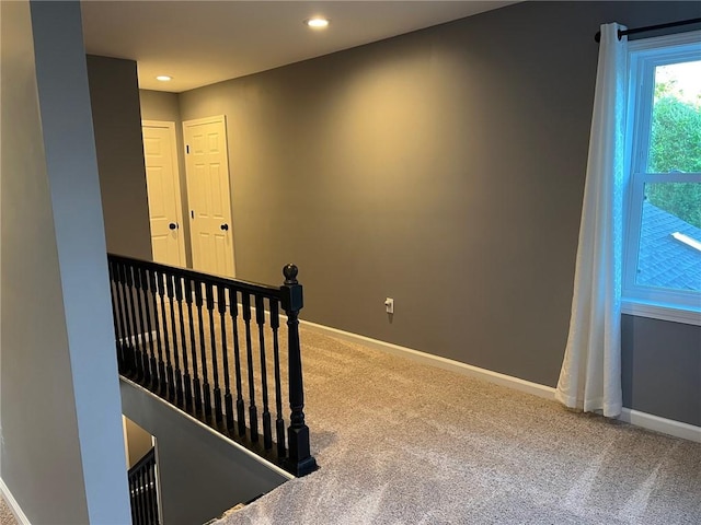 4689 Greenwood Dr, Hampton, PA 15101 - stairs featuring carpet and recessed lighting