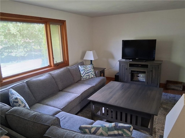 4977 Meadow Park Dr, Whitehall, PA 15236 - living area with wood finished floors