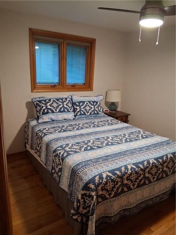 4977 Meadow Park Dr, Whitehall, PA 15236 - bedroom featuring wood finished floors and ceiling fan