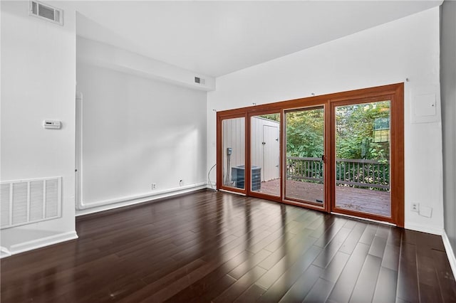 1152 Pennsbury Blvd, Pennsbury, PA 15205 - empty room with dark wood-style floors and baseboards