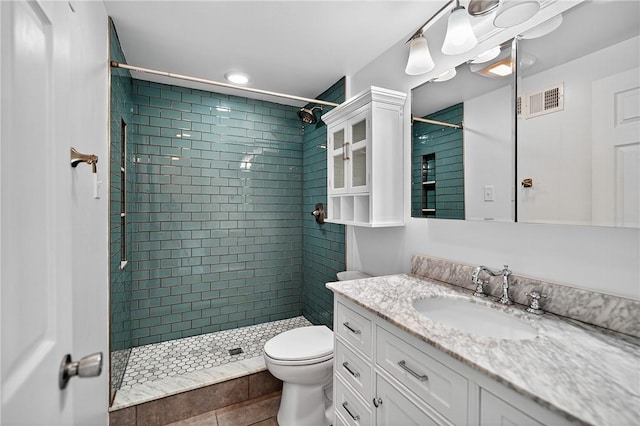1152 Pennsbury Blvd, Pennsbury, PA 15205 - bathroom featuring vanity, a stall shower, and tile patterned floors