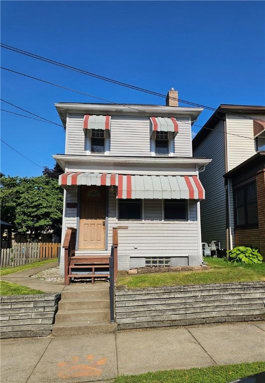 1908 6th Ave, Beaver Falls, PA 15010 - traditional style home with a chimney