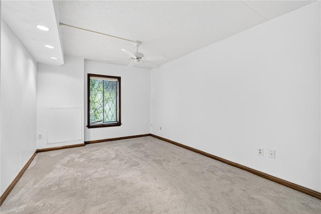 2011 Thornberry Dr, Ross Twp, PA 15237 - carpeted empty room featuring recessed lighting and a ceiling fan