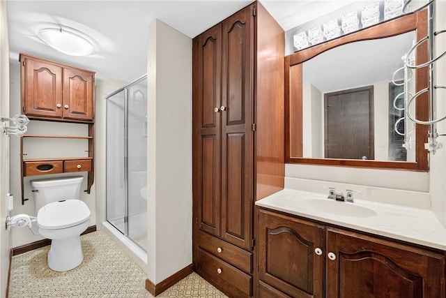 2011 Thornberry Dr, Ross Twp, PA 15237 - full bathroom with vanity, a stall shower, and tile patterned flooring