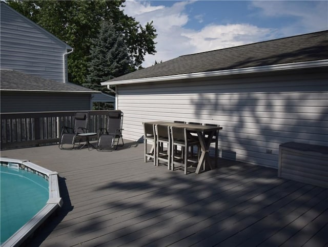 321 Hansen Ave, Franklin Twp, PA 16117 - wooden terrace featuring outdoor dining area