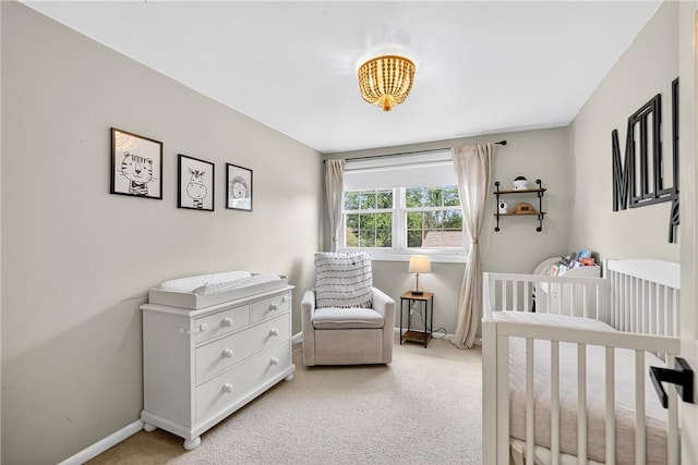 555 Madison St, Mccandless, PA 15237 - bedroom with light colored carpet and a nursery area