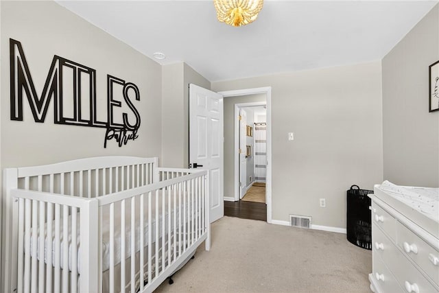 555 Madison St, Mccandless, PA 15237 - carpeted bedroom with baseboards and a crib