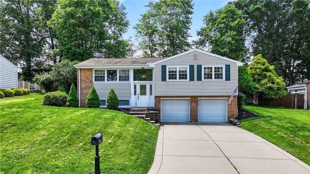 555 Madison St, Mccandless, PA 15237 - view of front of house featuring brick siding, concrete driveway, a garage, and entry steps