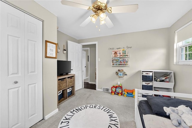 555 Madison St, Mccandless, PA 15237 - playroom with carpet and a ceiling fan