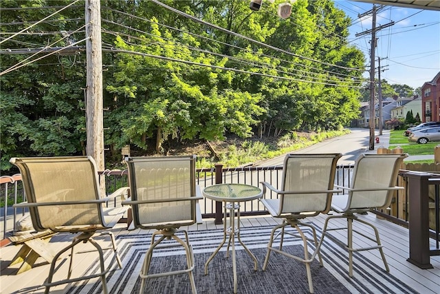 1615 Wicklines Ln, Troy Hill, PA 15212 - view of wooden deck