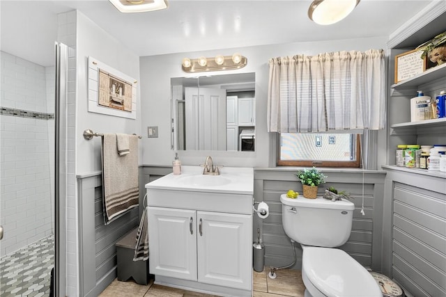 1615 Wicklines Ln, Troy Hill, PA 15212 - bathroom featuring vanity and a stall shower