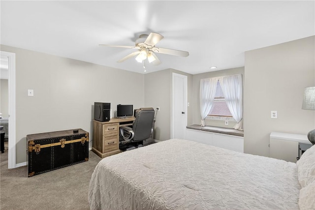 1615 Wicklines Ln, Troy Hill, PA 15212 - bedroom featuring carpet, a desk, and ceiling fan