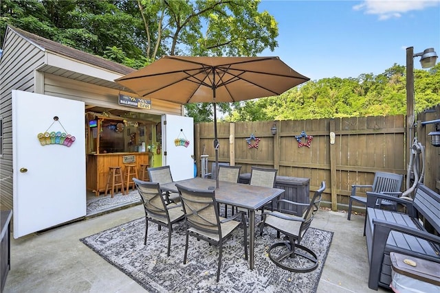 1615 Wicklines Ln, Troy Hill, PA 15212 - view of patio / terrace with outdoor dining space