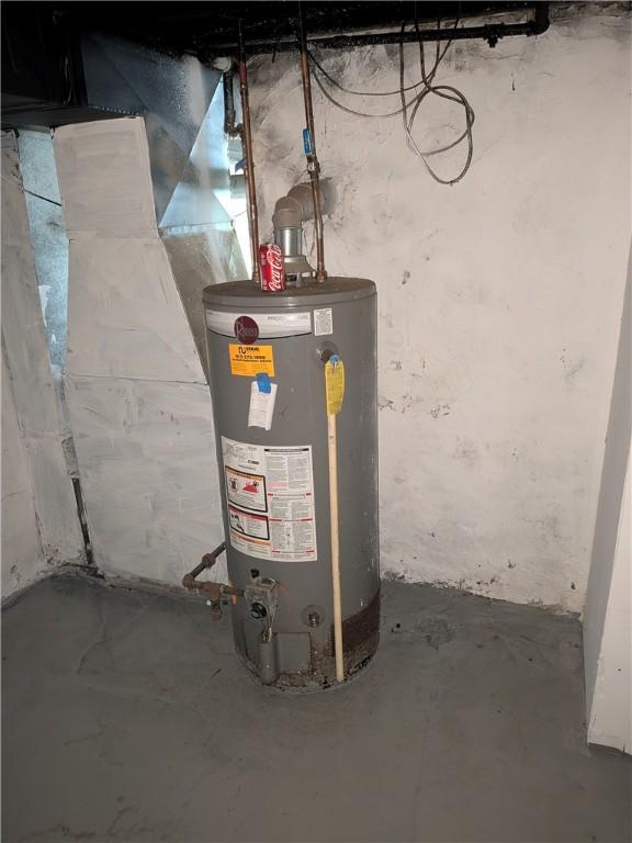 1310 Pirl St, Mckeesport, PA 15132 - utility room featuring water heater