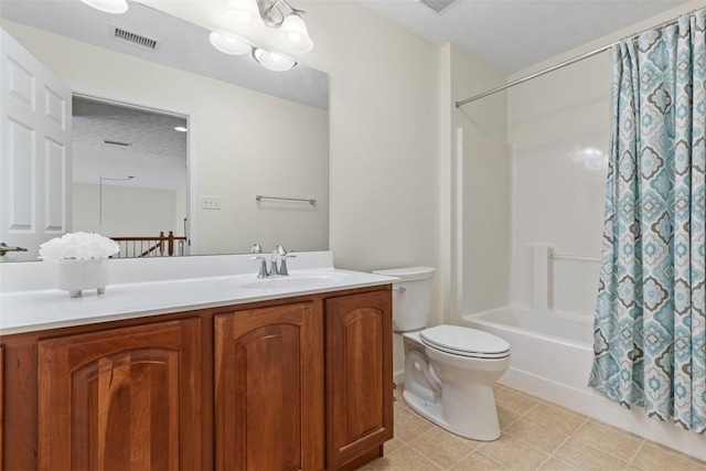 304 Horizon Dr, Monroeville, PA 15146 - bathroom with vanity, shower / bath combination with curtain, and tile patterned floors