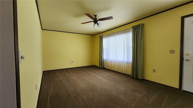 881 Bonniebrook Rd, City Of But Nw, PA 16002 - empty room featuring ceiling fan and carpet floors