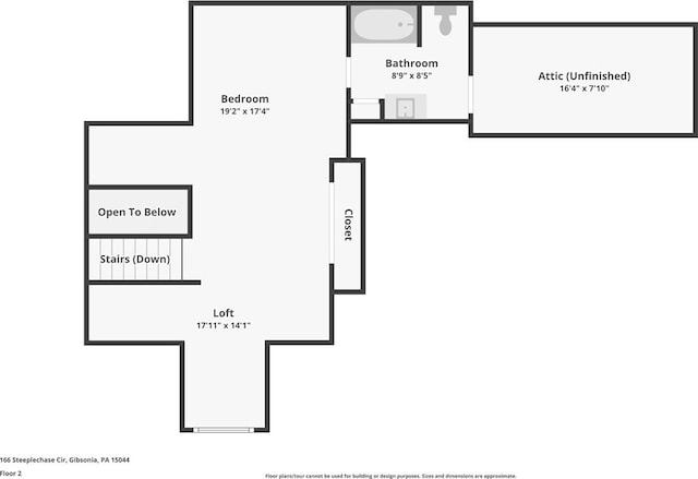 166 Steeplechase Cir, West Deer, PA 15044 - view of property floor plan