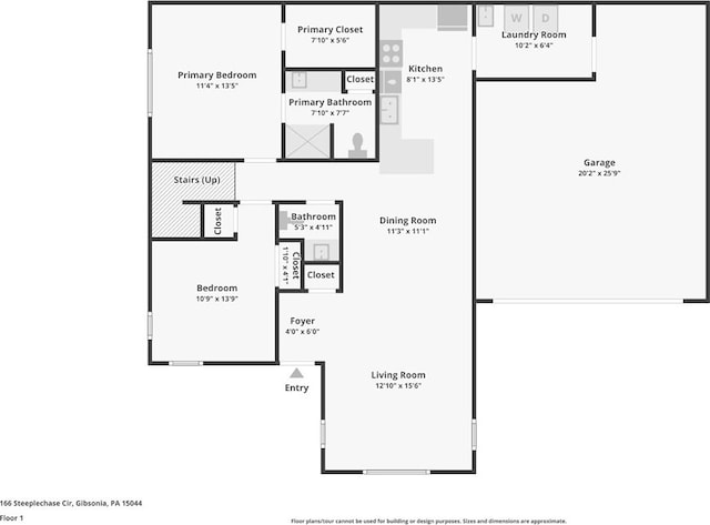 166 Steeplechase Cir, West Deer, PA 15044 - view of room layout